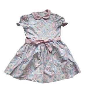 Vintage Polly Flinders Floral Pastel Dress - Size 6X
